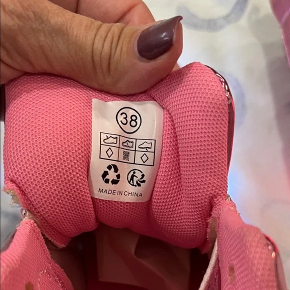 Pink High-Top Women's Sneakers - Picture 10 of 10